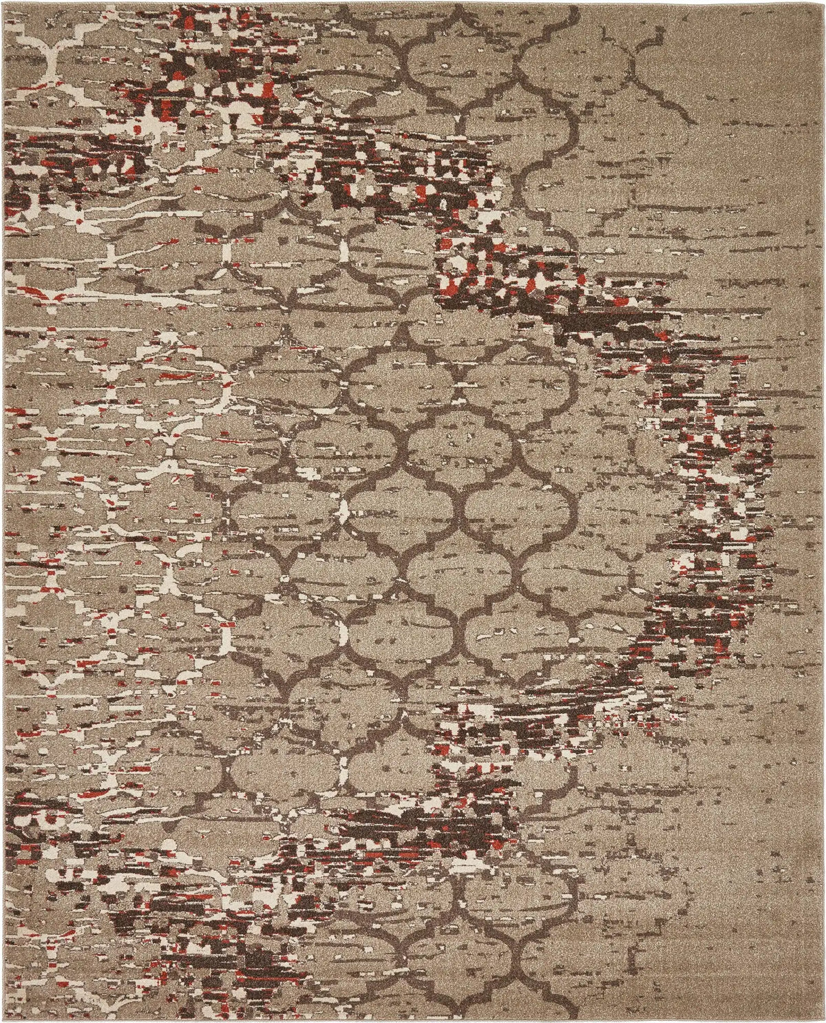 Rechteck Teppich Trellis in Dunkelbeige von Hadorn™ - Lifestyle Image