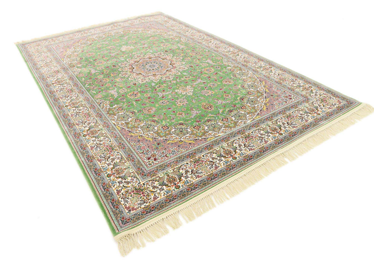 Rechteck Teppich Dynasty in Grün von Hadorn™ - Lifestyle Image