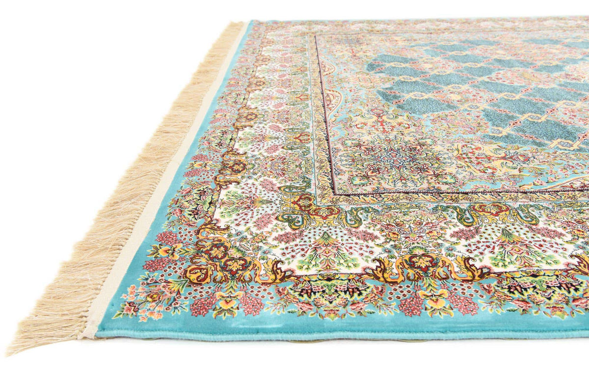 Rechteck Teppich Dynasty in Türkis von Hadorn™ - Lifestyle Image