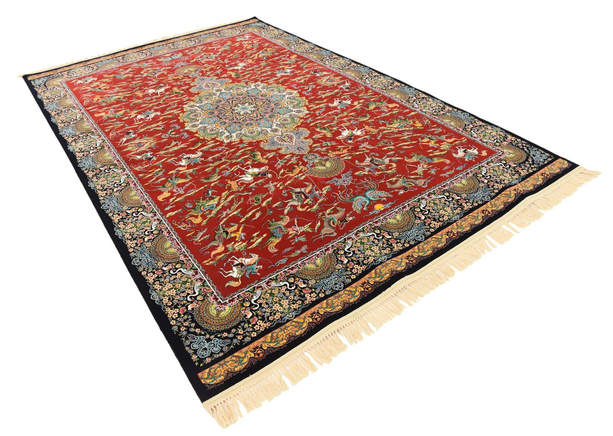 Rechteck Teppich Dynasty in Rot von Hadorn™ - Lifestyle Image