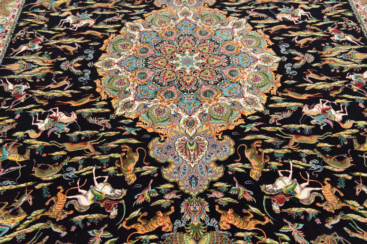 Rechteck Teppich Dynasty in Schwarz von Hadorn™ - Lifestyle Image