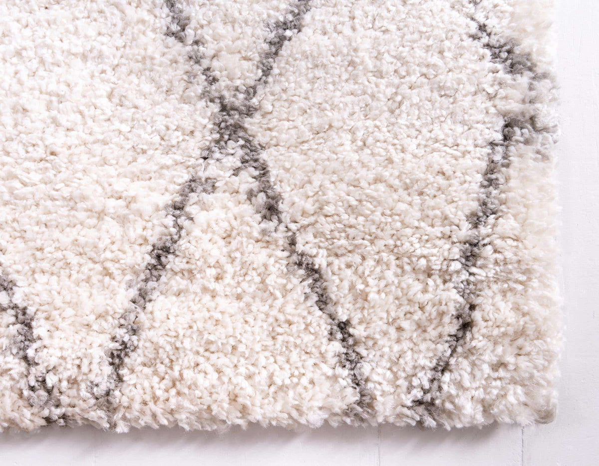 Quadratisch Hochflorteppich Marrakesh Shag in Beige von Hadorn™ - Lifestyle Image