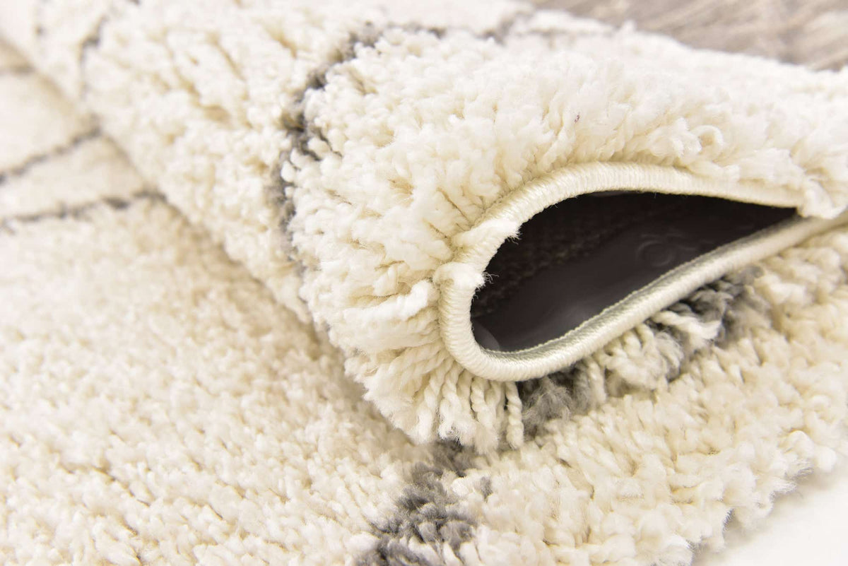 Quadratisch Hochflorteppich Marrakesh Shag in Beige von Hadorn™ - Lifestyle Image
