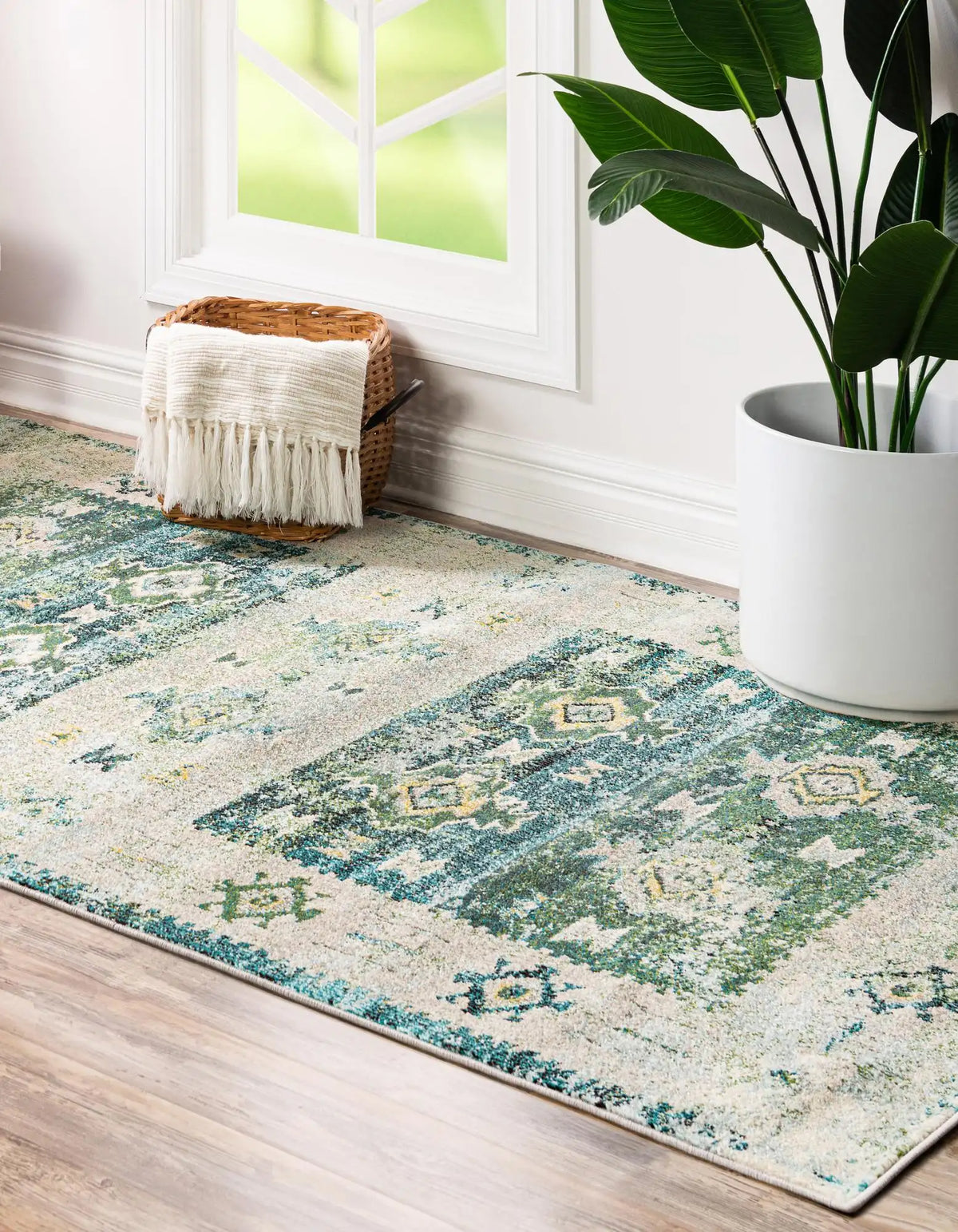 Rechteck Teppich Alta in Grün von Hadorn™ - Lifestyle Image