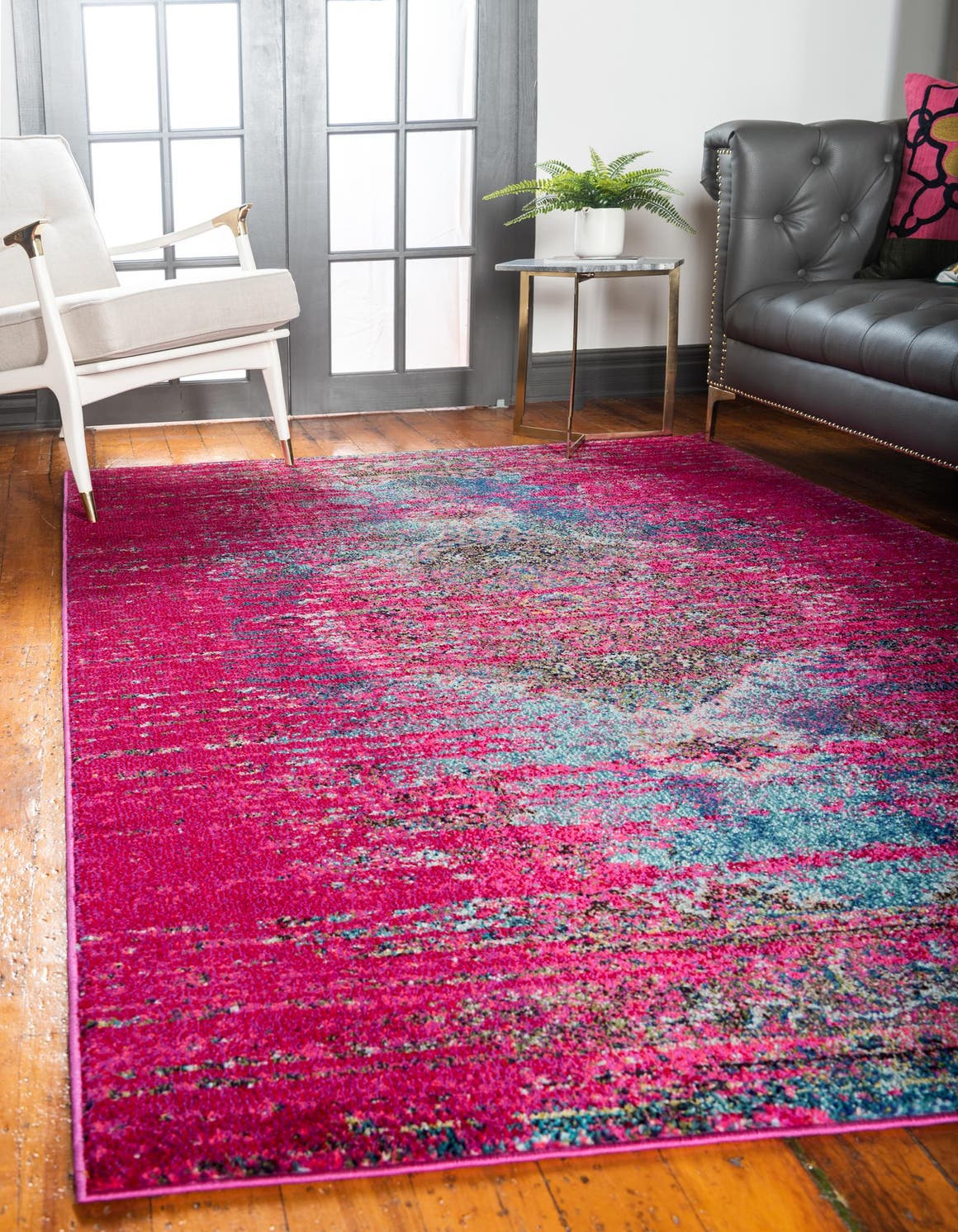 Rechteck Teppich Arte in Rosa von Hadorn™ - Lifestyle Image