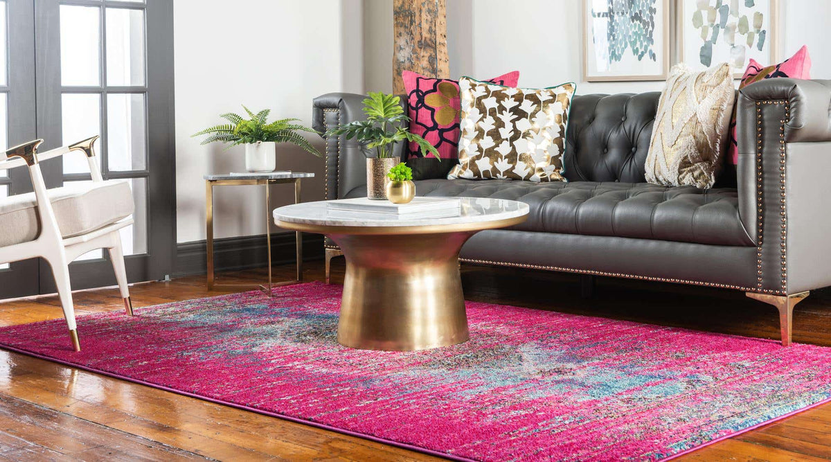 Rechteck Teppich Arte in Rosa von Hadorn™ - Lifestyle Image