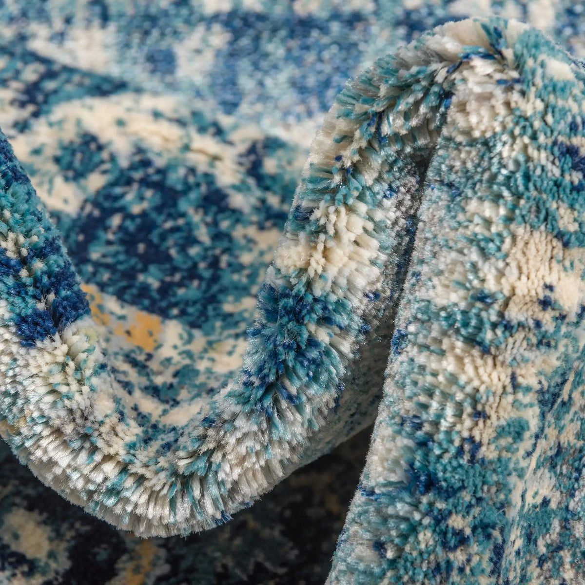 Rechteck Teppich Stockholm in Blau von Hadorn™ - Lifestyle Image