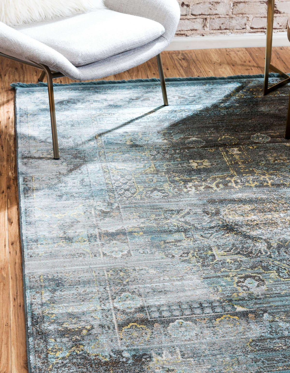 Rechteck Teppich Havana in Türkis von Hadorn™ - Lifestyle Image