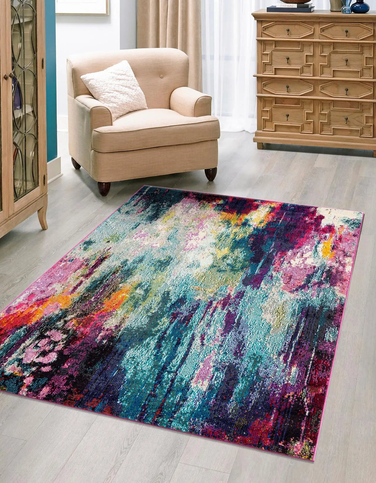 Rechteck Teppich Spectrum in Mehrfarbig von Hadorn™ - Lifestyle Image