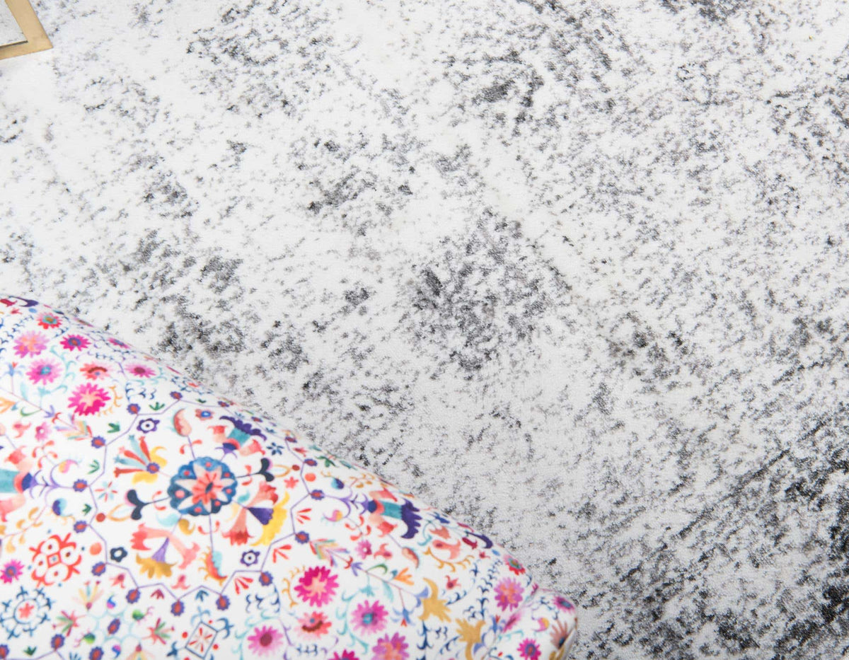 Quadratisch Teppich Monaco in Grau von Hadorn™ - Lifestyle Image