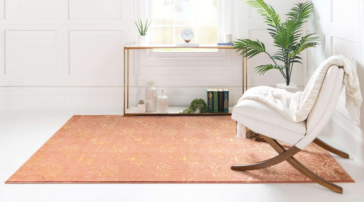 Rechteck Teppich Marilyn Monroe™ Glam Trellis in Gold von Hadorn™ - Lifestyle Image