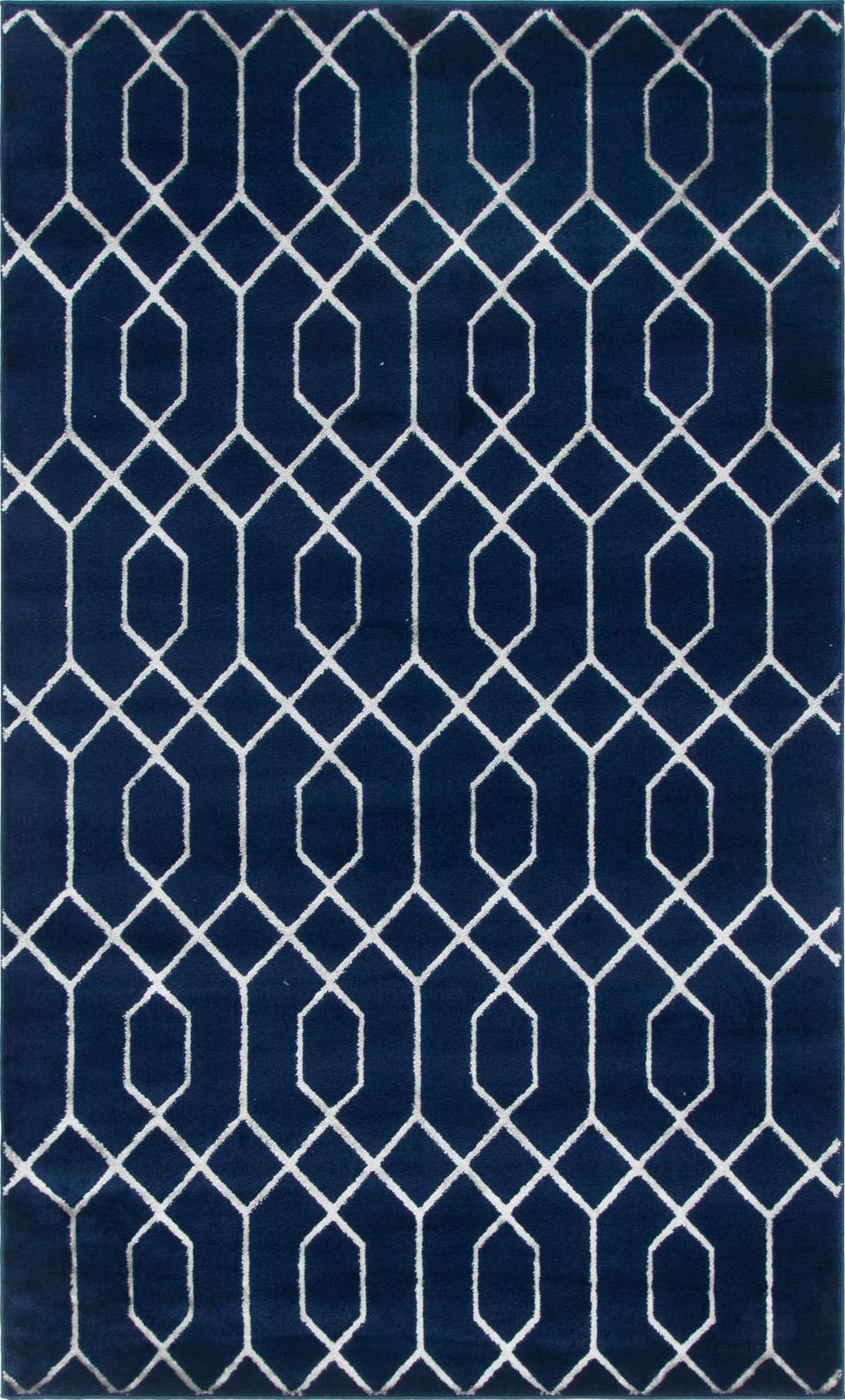 Rechteck Teppich Marilyn Monroe™ Glam Trellis in Blau von Hadorn™ - Lifestyle Image