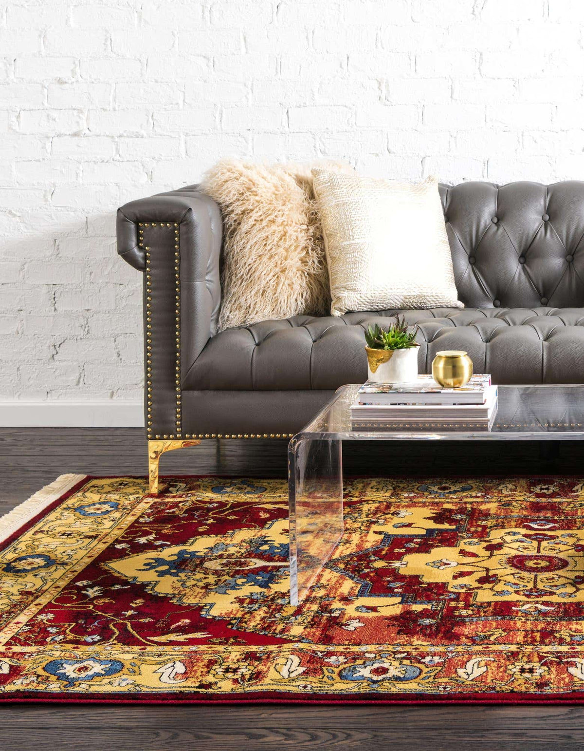 Rechteck Teppich Georgetown in Rot von Hadorn™ - Lifestyle Image