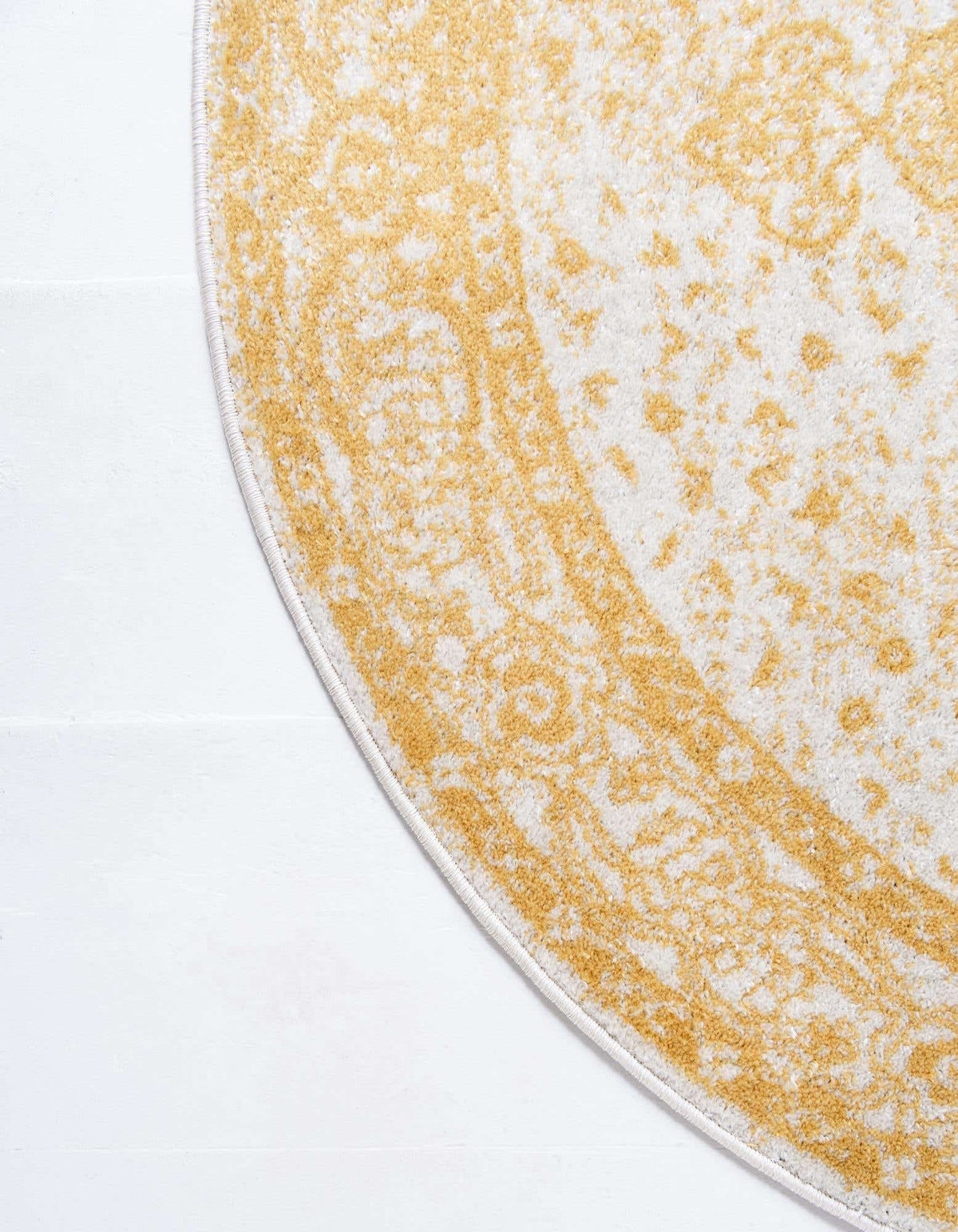 Rund Teppich Bexley in Gelb von Hadorn™ - Lifestyle Image