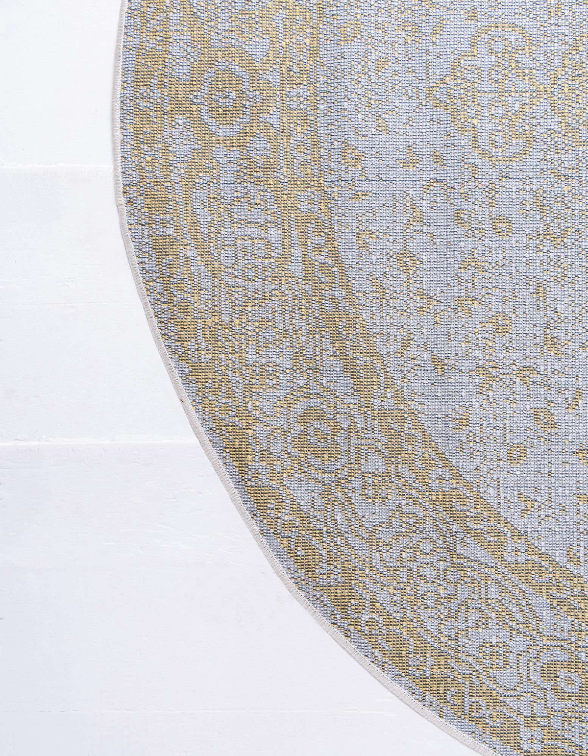 Rund Teppich Bexley in Gelb von Hadorn™ - Lifestyle Image