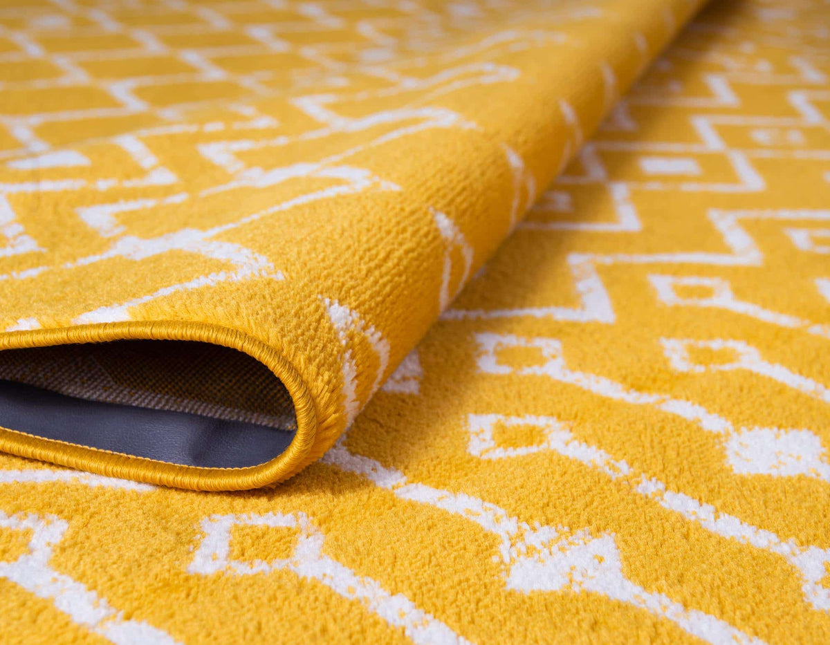 Rechteck Teppich Kasbah Trellis in Gelb von Hadorn™ - Lifestyle Image