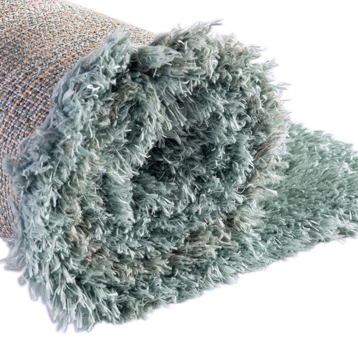 Rechteck Hochflorteppich Infinity Shag in Schieferblau von Hadorn™ - Lifestyle Image