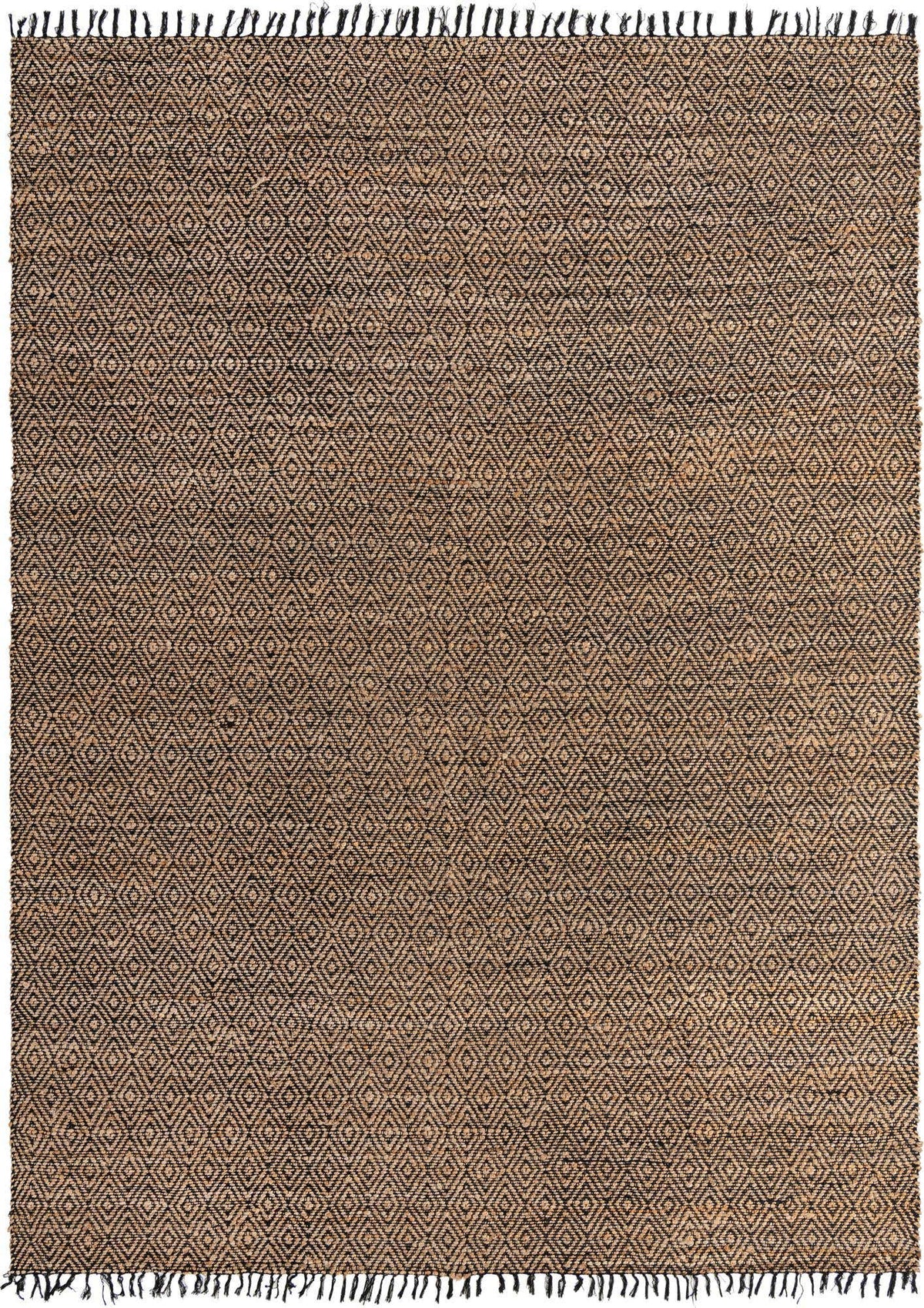 Rechteck Teppich Braided Jute in Schwarz von Hadorn™ - Lifestyle Image
