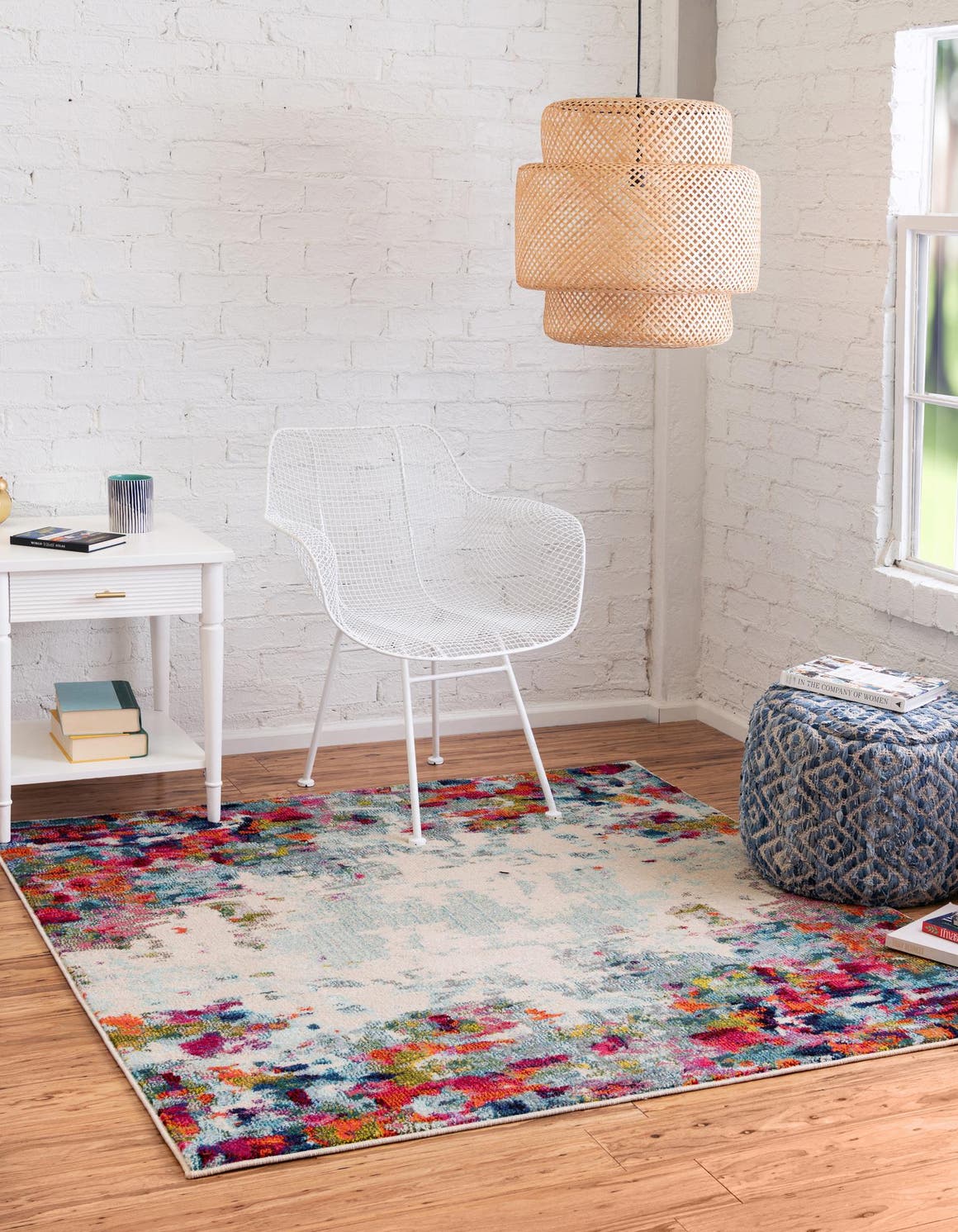 Quadratisch Teppich Spectrum in Mehrfarbig von Hadorn™ - Lifestyle Image