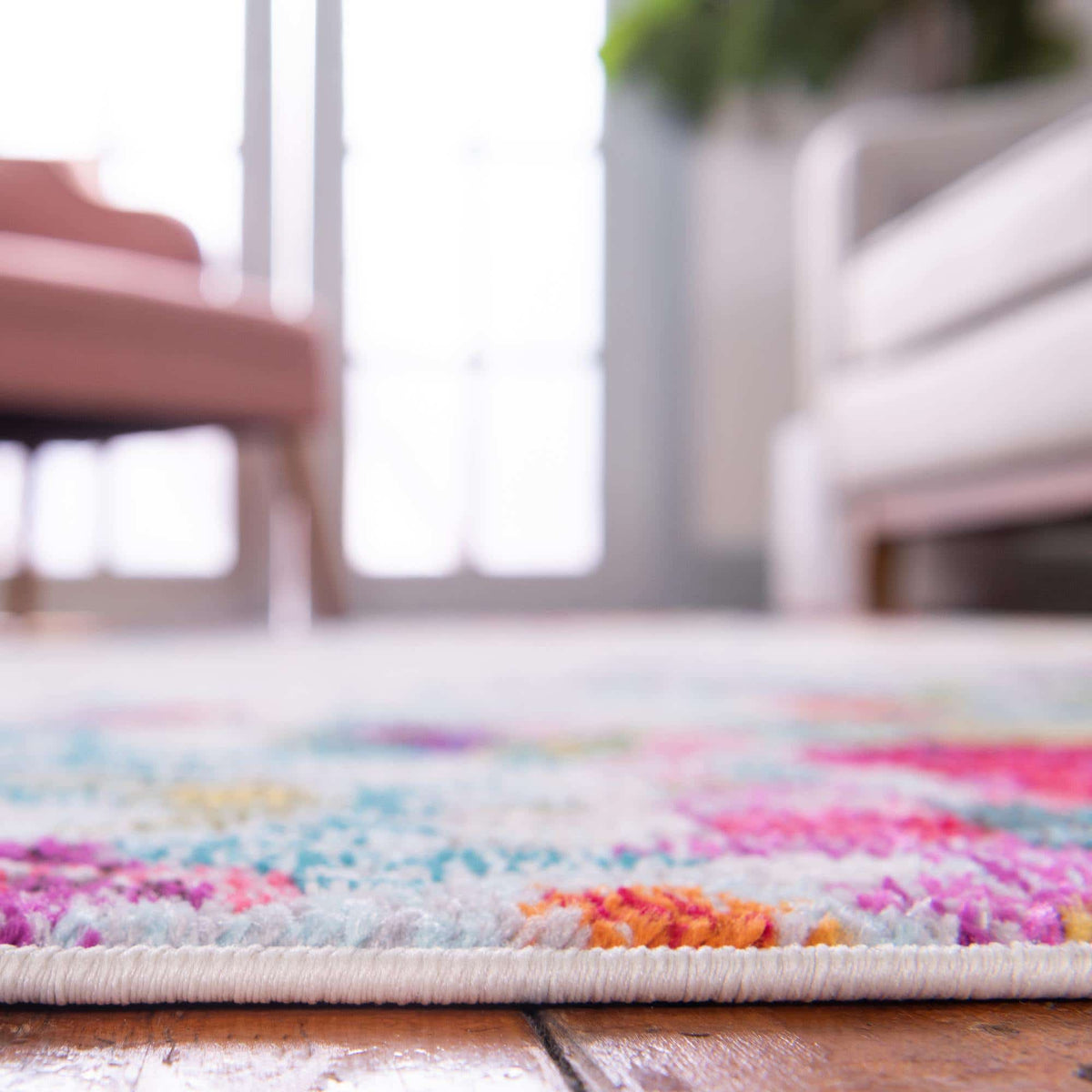 Quadratisch Teppich Spectrum in Mehrfarbig von Hadorn™ - Lifestyle Image