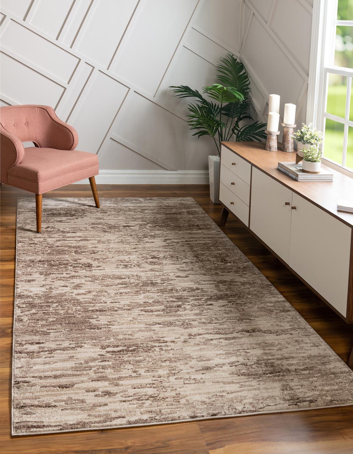 Rechteck Teppich Oasis in Braun von Hadorn™ - Lifestyle Image